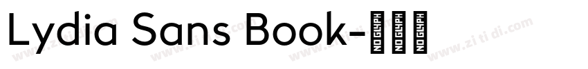 Lydia Sans Book字体转换 Lydia Sans Book字体转换